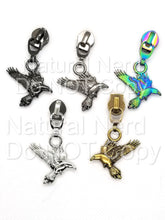 Load image into Gallery viewer, Flying Raven Zipper Pull