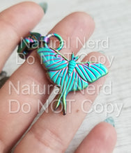 Load image into Gallery viewer, Luna Moth Zipper Pull
