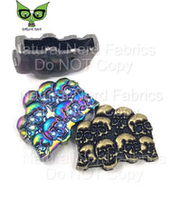 Load image into Gallery viewer, Skull Pile 1 inch Strap ends (Pack of 4)