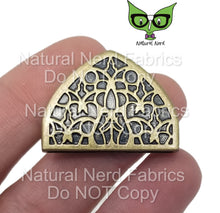 Load image into Gallery viewer, Stained Glass Window 1 inch Strap ends (Pack of 4)