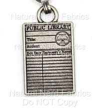 Load image into Gallery viewer, Library Card Zipper Pull