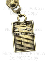 Load image into Gallery viewer, Library Card Zipper Pull