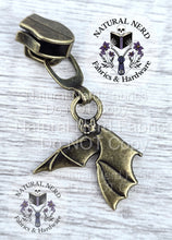 Load image into Gallery viewer, Vampire Bat Zipper Pull