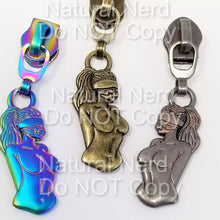 Load image into Gallery viewer, Bound BDSM Babe Zipper Pull