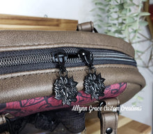 Load image into Gallery viewer, Rose Zipper Pull