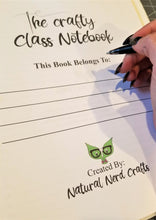 Load image into Gallery viewer, Crafty Class Notebook PDF