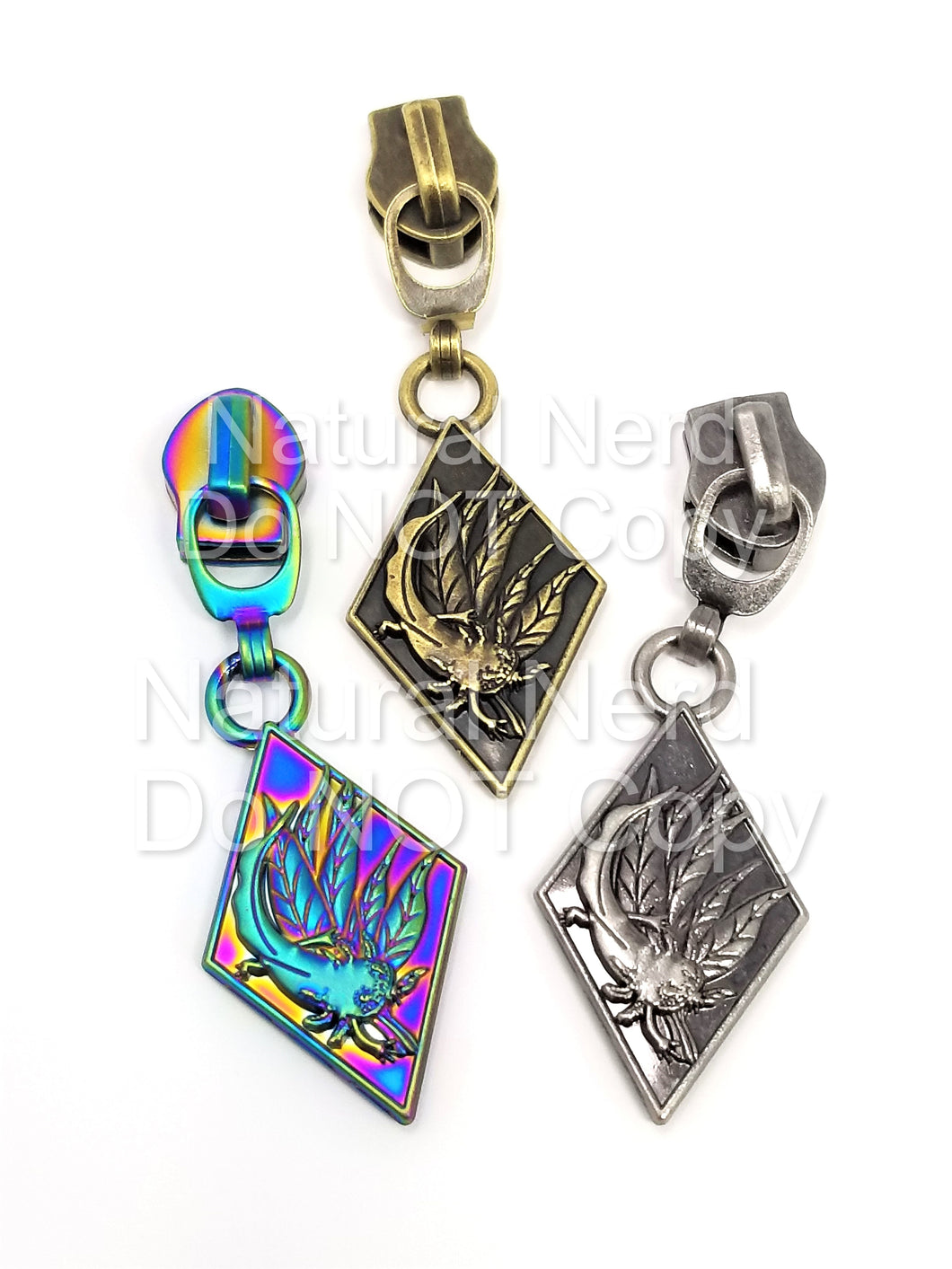 Axolotl Zipper Pull