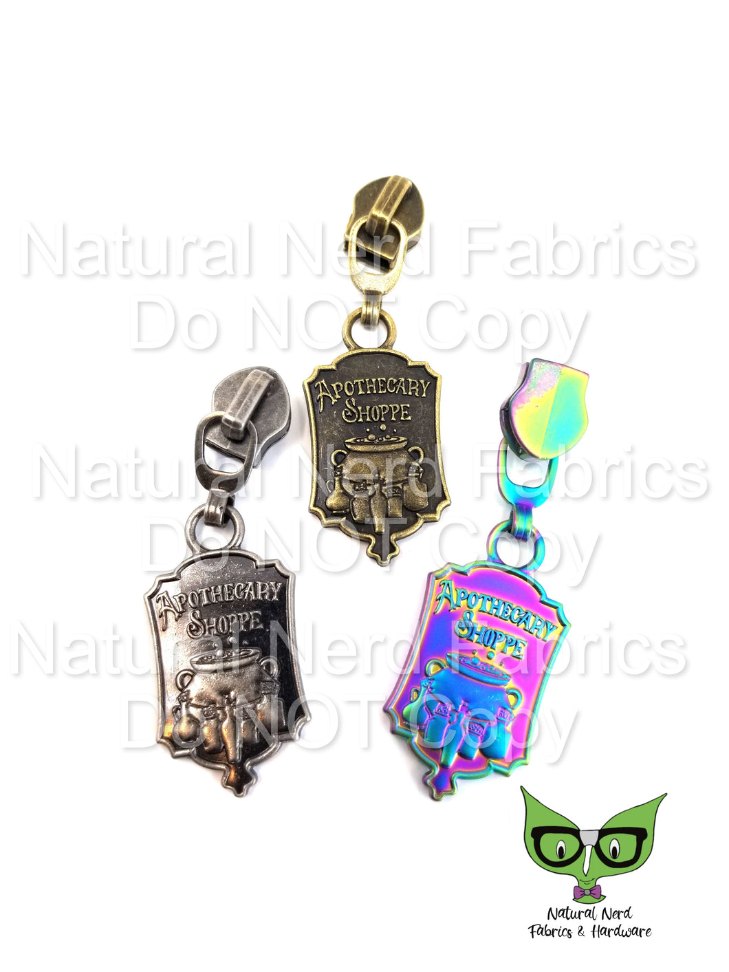 Apothecary Shoppe Zipper Pull