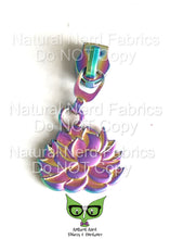Load image into Gallery viewer, Succulent Zipper Pull
