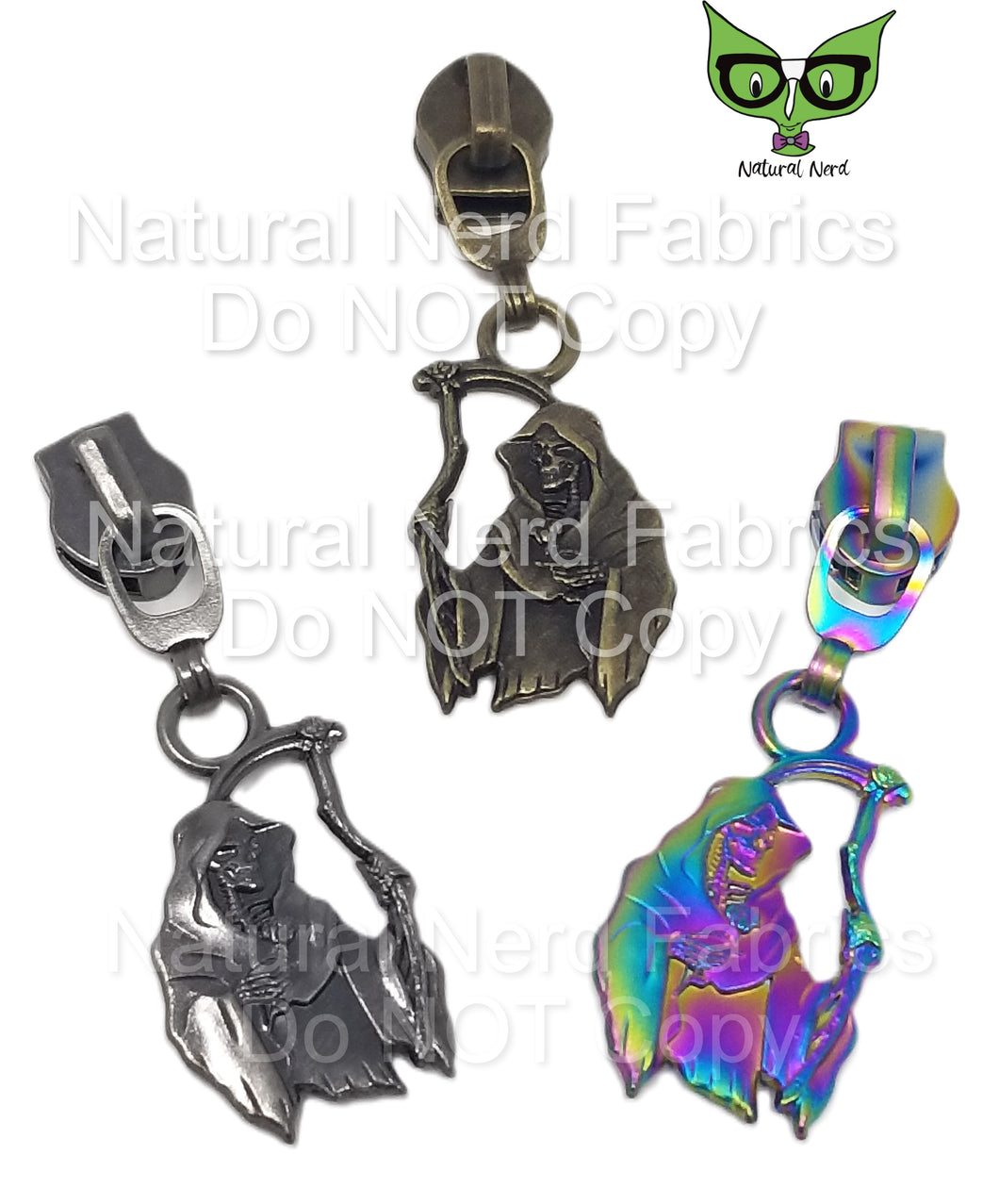 Reaper Zipper Pull