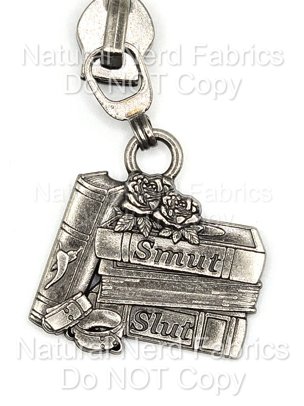 Smut Slut Book Stack Zipper Pull