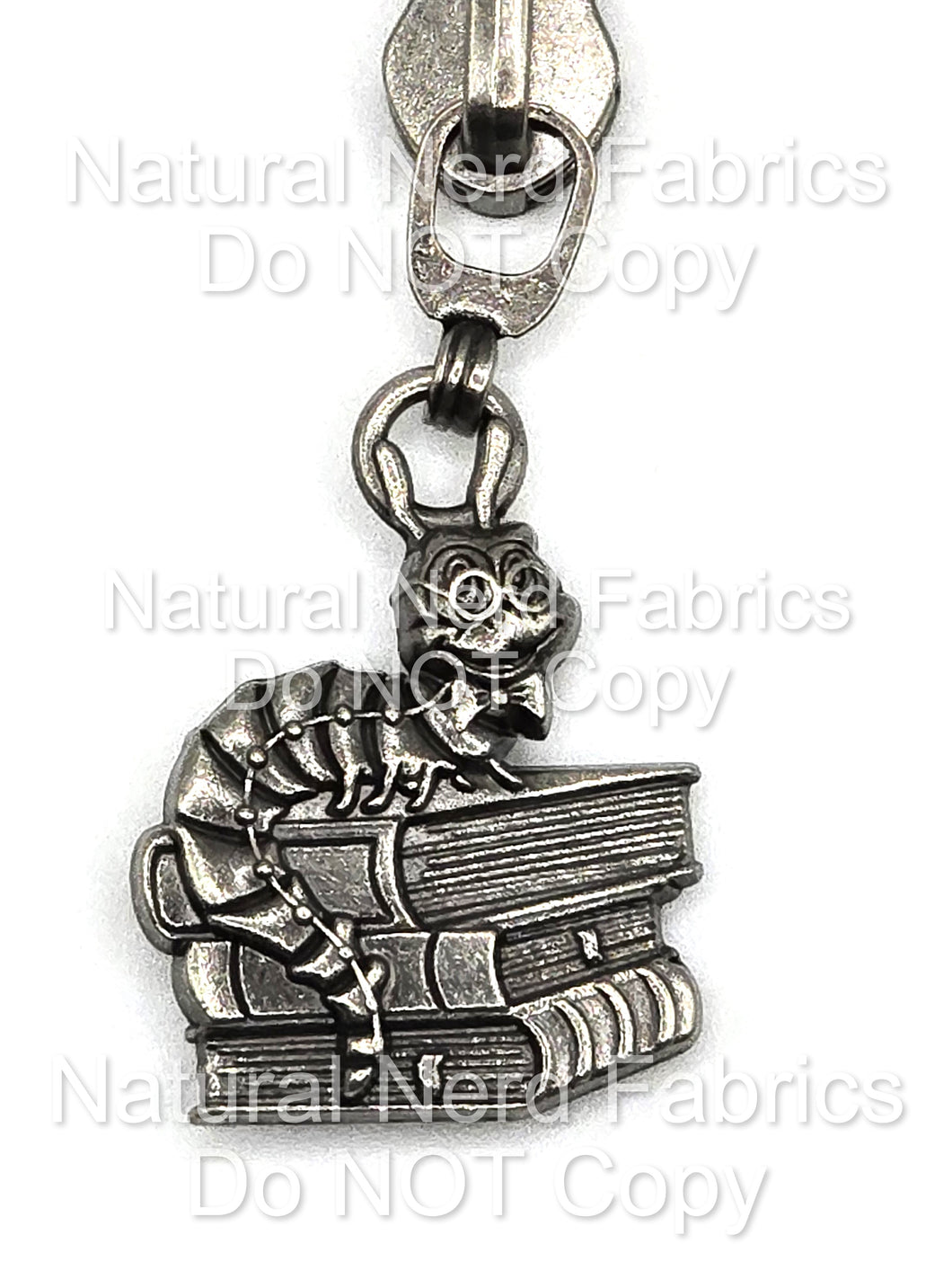 Bookworm Zipper Pull