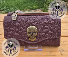 Load image into Gallery viewer, Skull Embossed Leather Wallet
