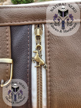 Load image into Gallery viewer, Equestrian ALL LEATHER Zipper Clutch
