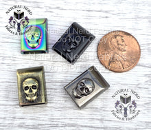 Load image into Gallery viewer, Skull Zipper End Caps (pack of 5)
