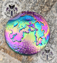 Load image into Gallery viewer, Matte Rainbow magnetic snap design to look like a full moon.
