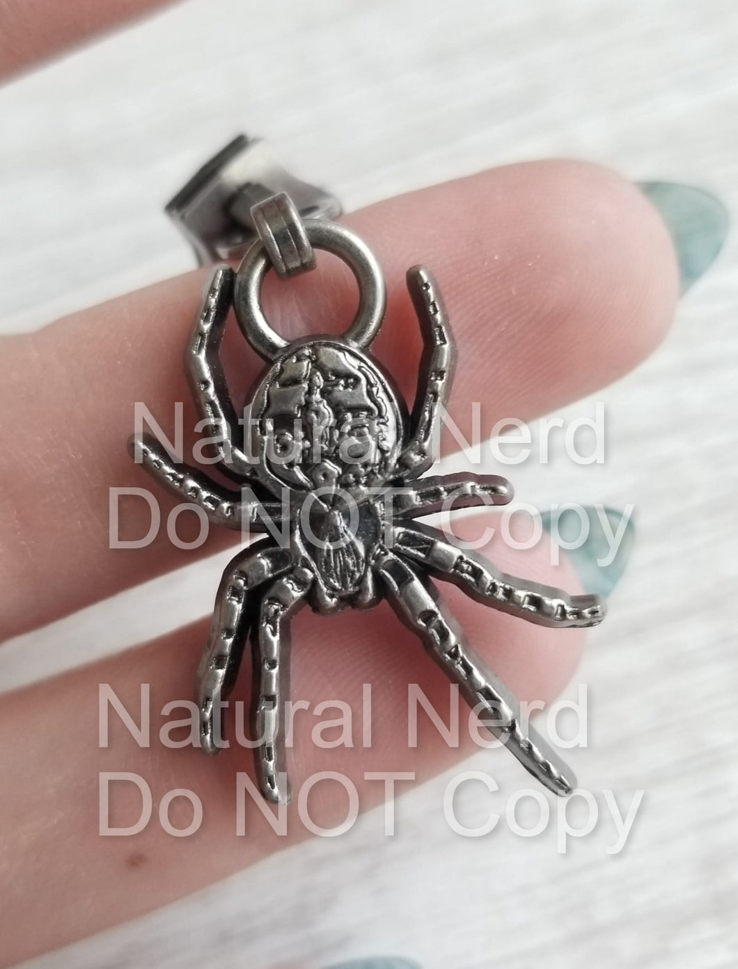 Orb Weaver Spider Zipper Pull