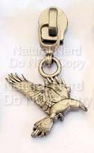 Load image into Gallery viewer, Flying Raven Zipper Pull

